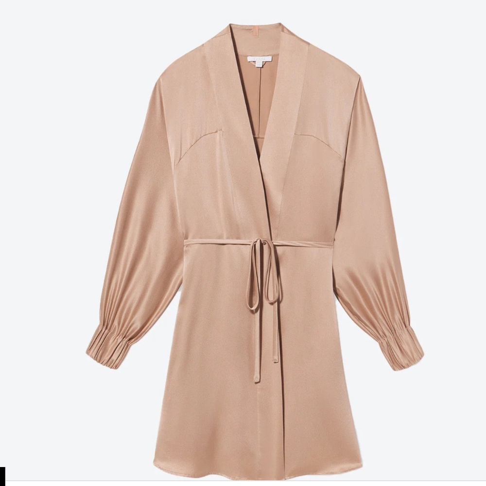 Lunya Silk Robe XS/S in Tan